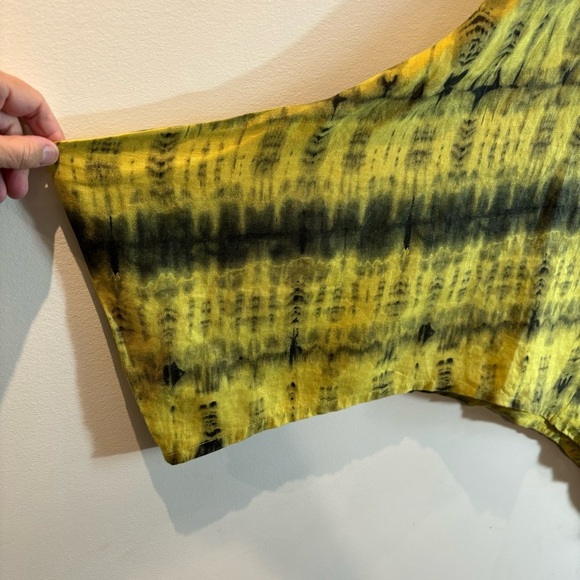 BRYNE WALKER Sz S Tunic Asymmetrical Cowl Neck Tie Dye Pattern Oversized - Picture 2 of 14
